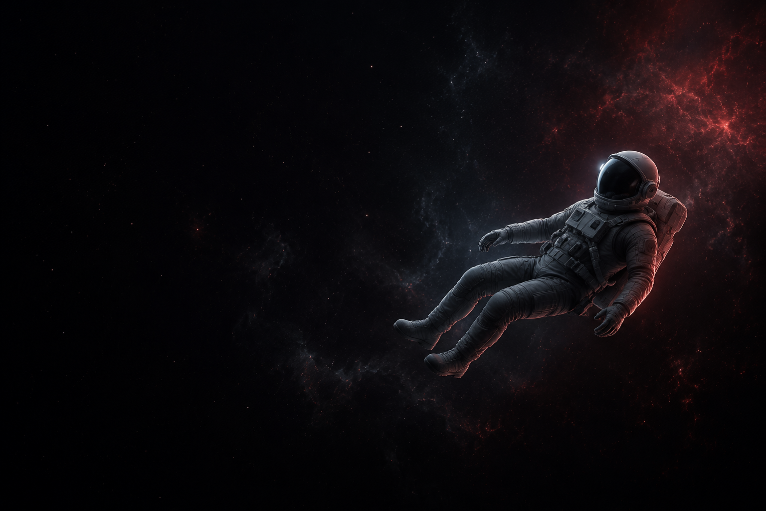 An astronaut in outer space